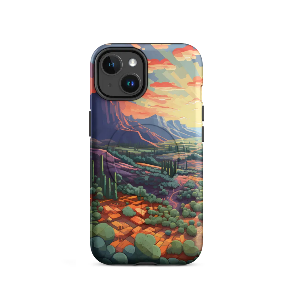Desert Serenity at Dusk | Phone Case |  14 | MagSafe® Tough Case | Matte