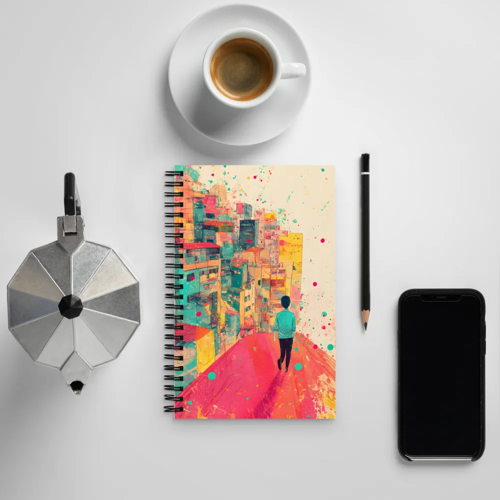 Urban Dreams: A Journey Through Color | Spiral Notebook