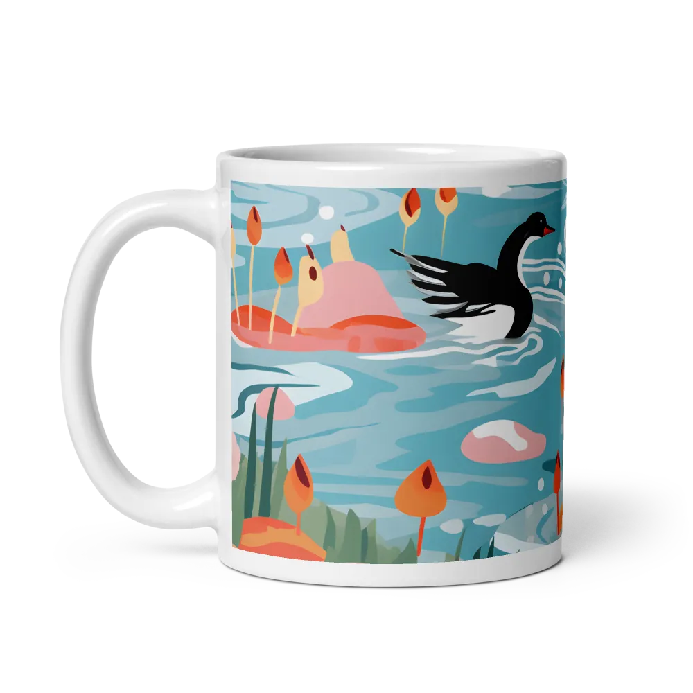 Serenity in Aquatic Harmony | Mug with White inside | 11 oz