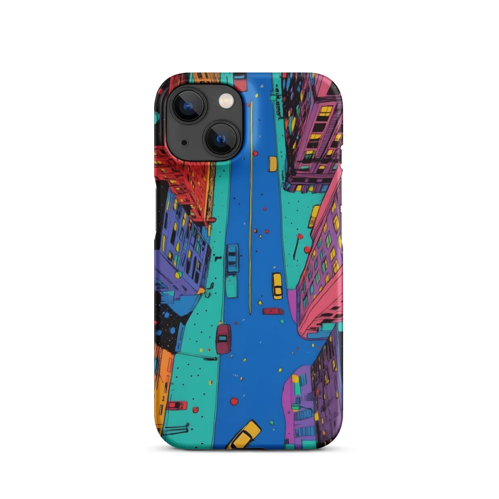 Aerial Dreamscape: The Pulse of Urban Life | Phone Case |  14 | Snap Case | Matte