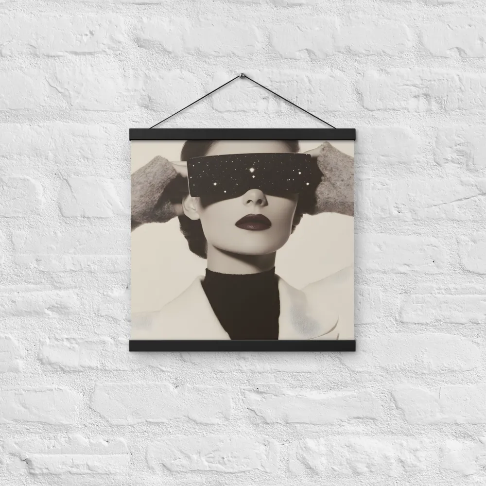 Celestial Elegance | Poster With Black Wood Hanger | 16″×16″