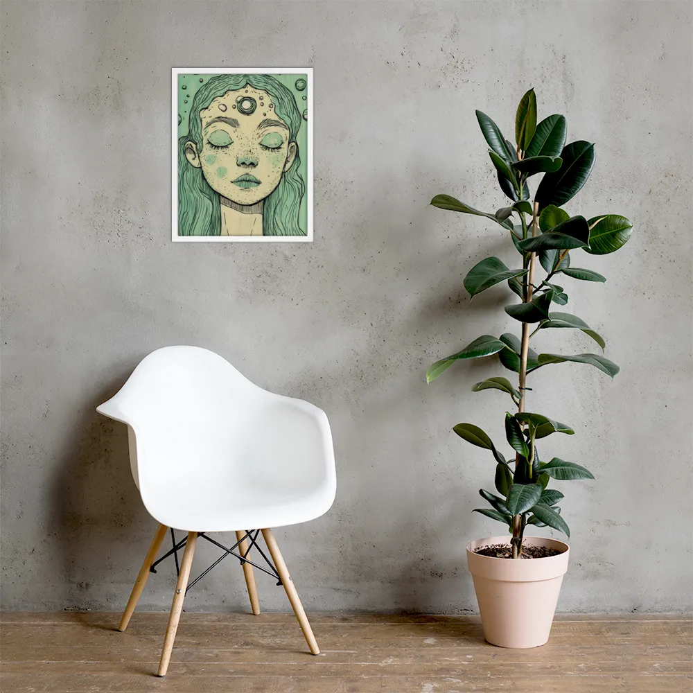 Beneath the Surface | Poster with White Frame | 16″×20″