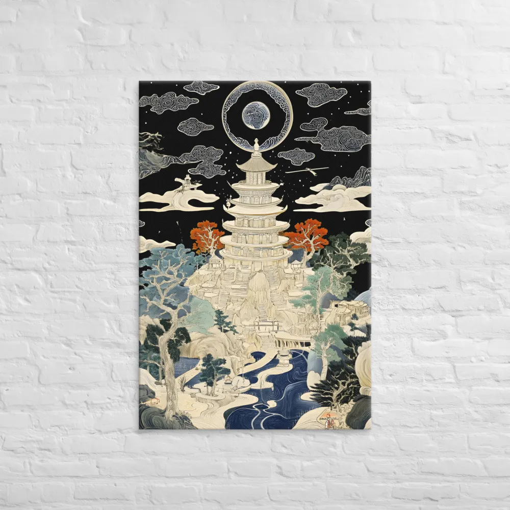 Whispers of the Pagoda | Canvas | 32″×48″