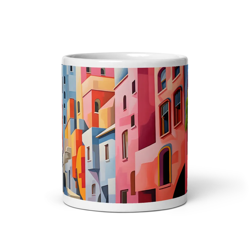 Whimsical Cityscape | Mug with White inside | 11 oz