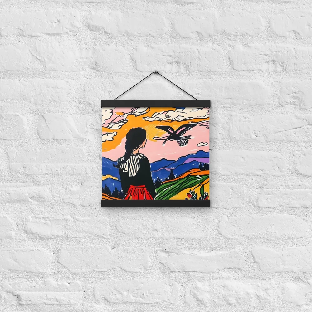 A Journey into Freedom | Poster With Black Wood Hanger | 12″×12″
