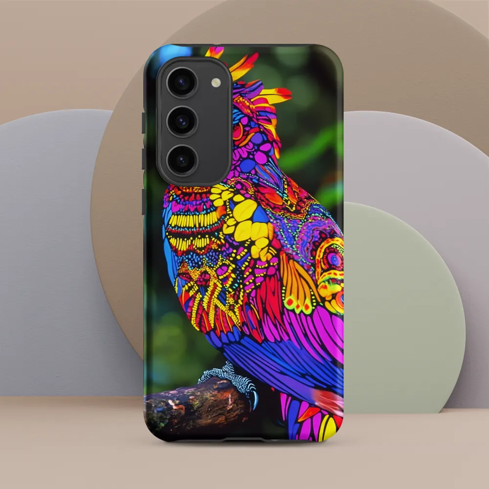 Vibrant Psychedelic Parrot