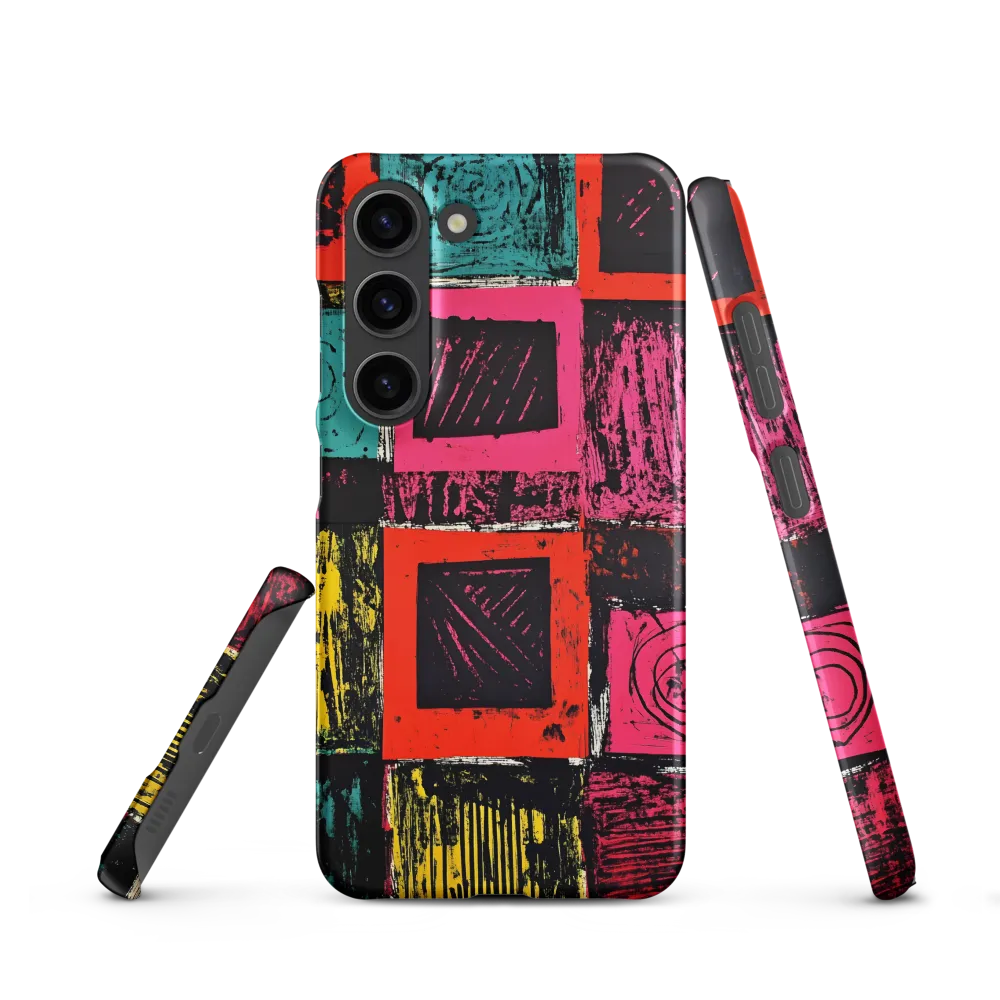 Dynamic Expressions in Geometric Patterns | Phone Case |  S23 | Snap Case | Matte