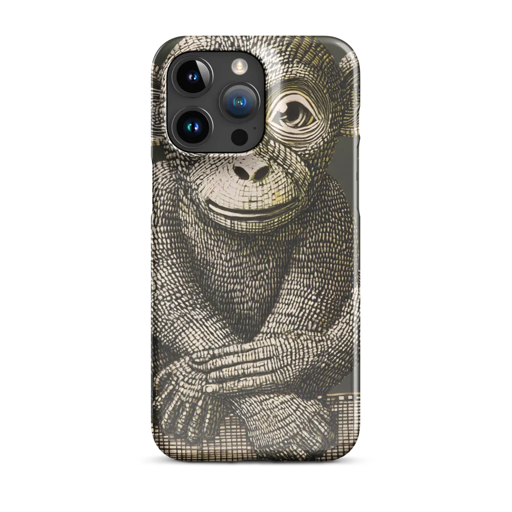 Intricate Primate Portrait | Phone Case |  15 Pro Max | Snap Case | Glossy