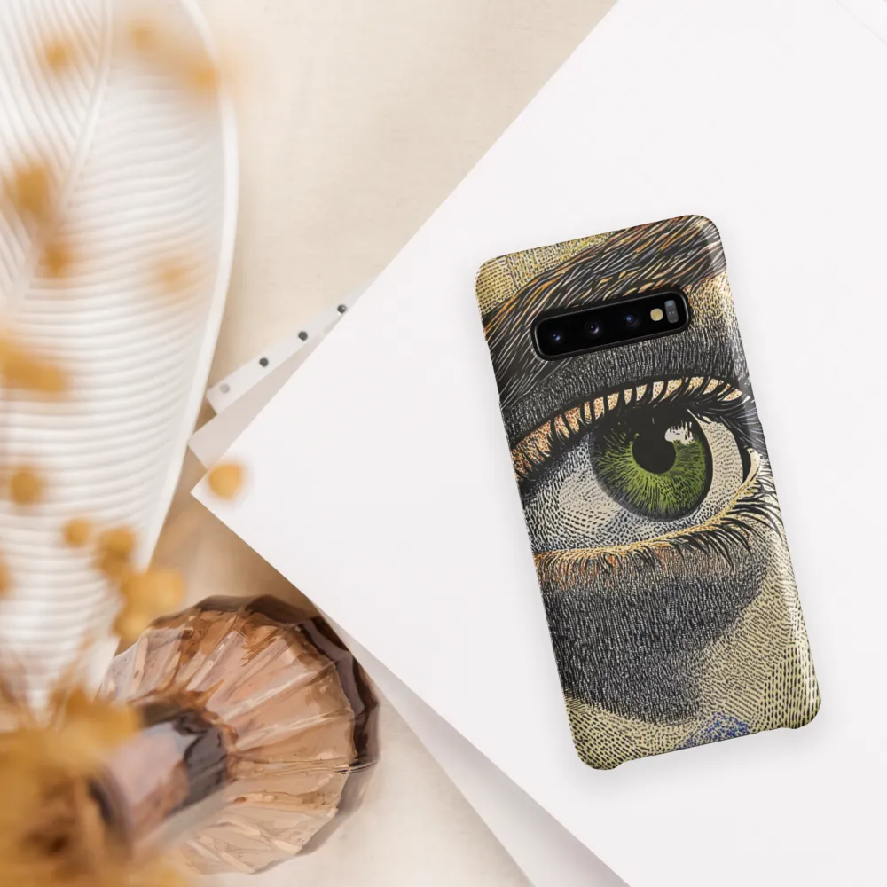 Intrigue in Green | Phone Case |  S10 | Snap Case | Matte