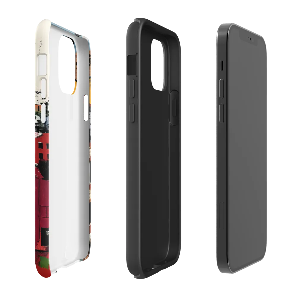 Urban Collage: A Vivid Cityscape | Phone Case |  12 Pro | Tough Case | Matte