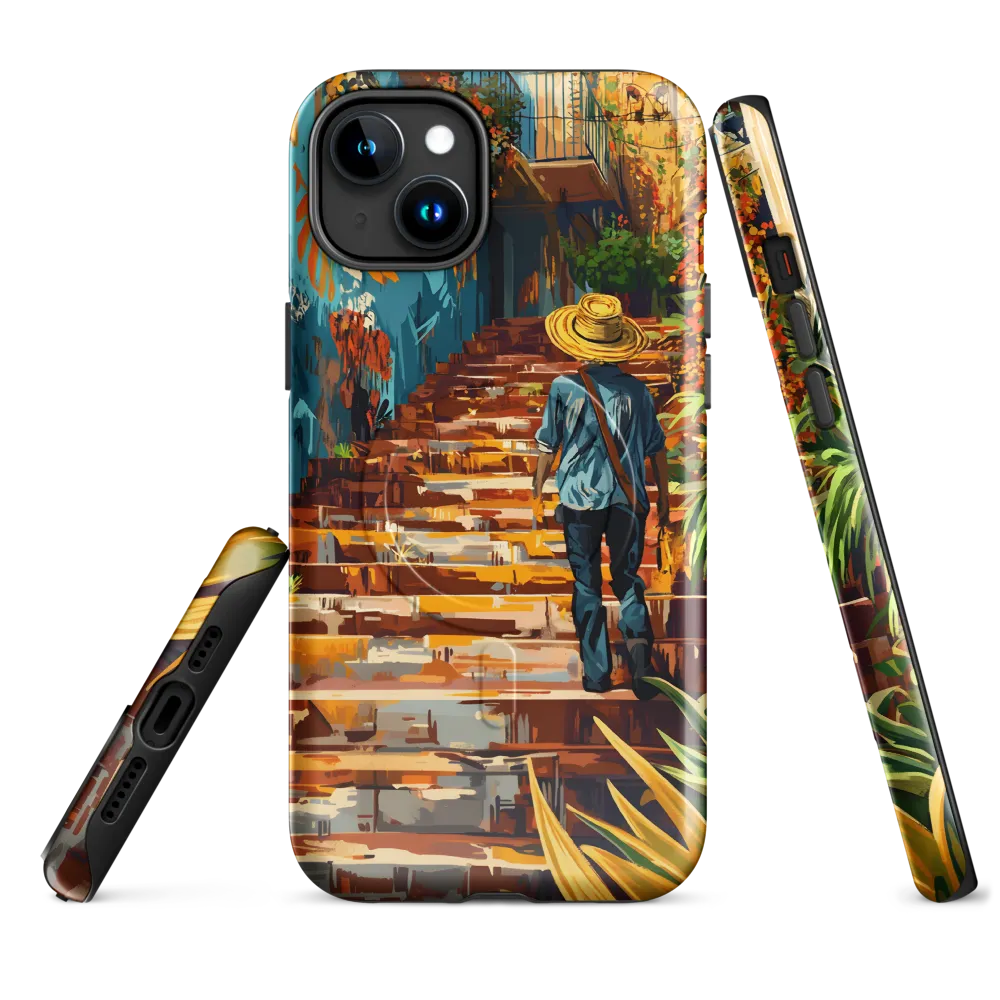 Steps to Adventure | Phone Case |  15 Plus | MagSafe® Tough Case | Glossy