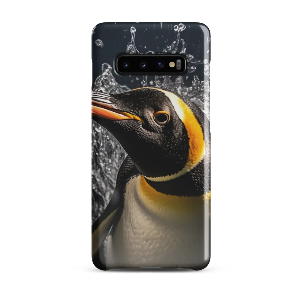 Emerging Majesty: The Penguin in Motion | Phone Case |  S10 Plus | Snap Case | Glossy