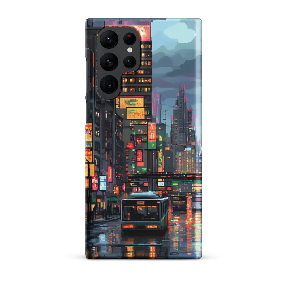 Neon Dreams: A Pixelated Urban Night