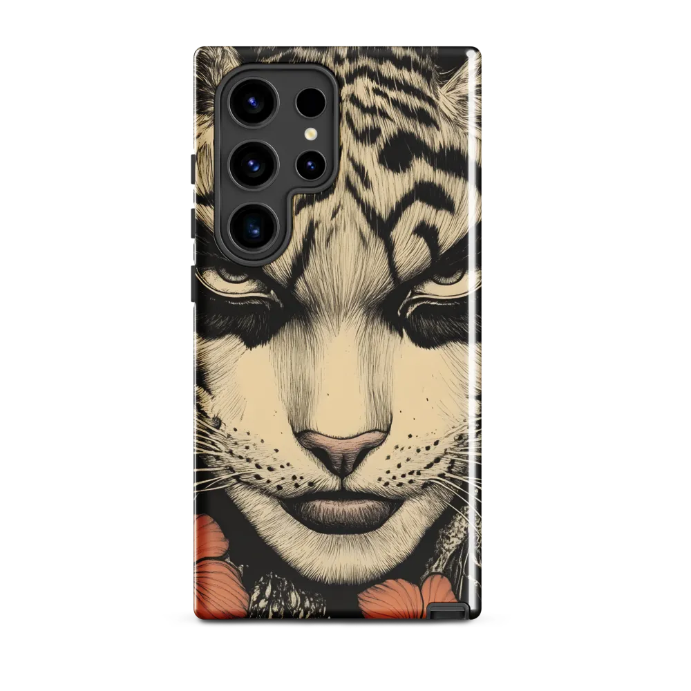 Feline Majesty: The Human-Leopard Connection | Phone Case |  S24 Ultra | Tough Case | Glossy