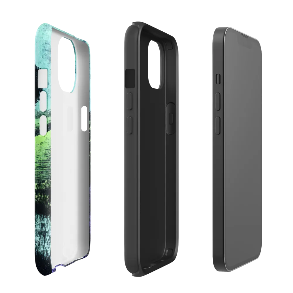 Winding Serenity: A Modern Landscape | Phone Case |  13 | Tough Case | Matte