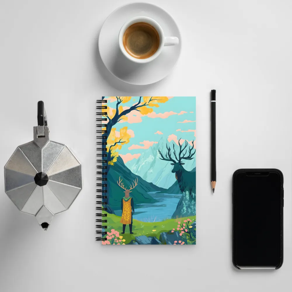 The Serene Guardian of the Landscape | Spiral Notebook