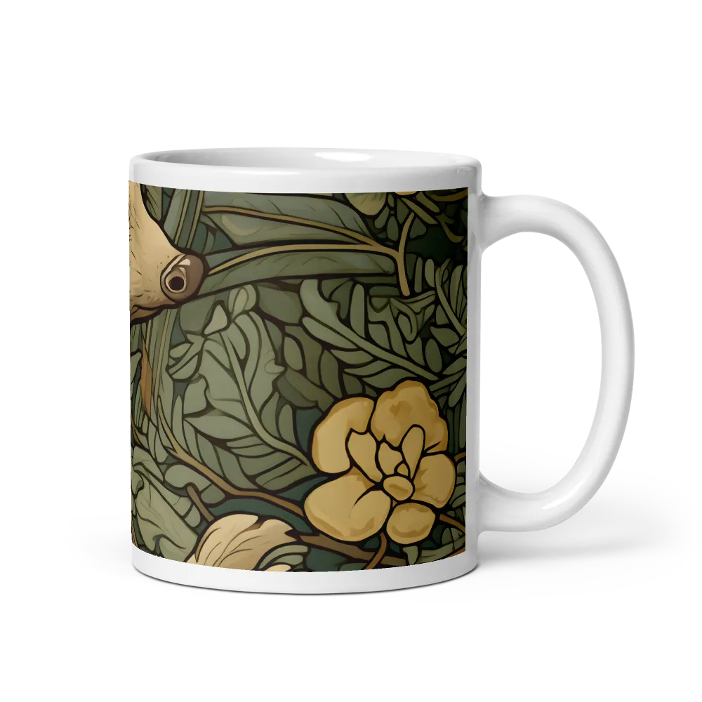 Whimsical Hedgehog Garden | Mug with White inside | 11 oz