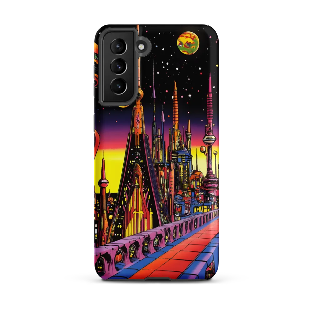 Futuristic Cosmos: A Journey Through Neon Cities