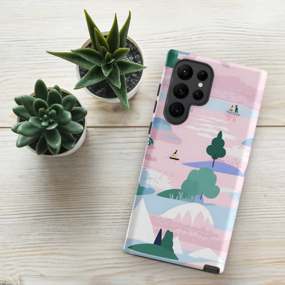 Whimsical Reflections: A Journey Through Landscapes | Phone Case |  S22 Ultra | Tough Case | Matte