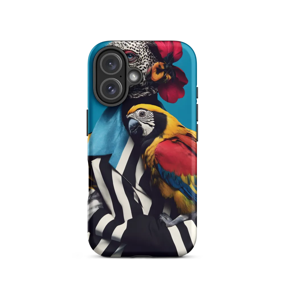 Vibrant Fusion of Flora and Fauna | Phone Case |  16 | Tough Case | Matte