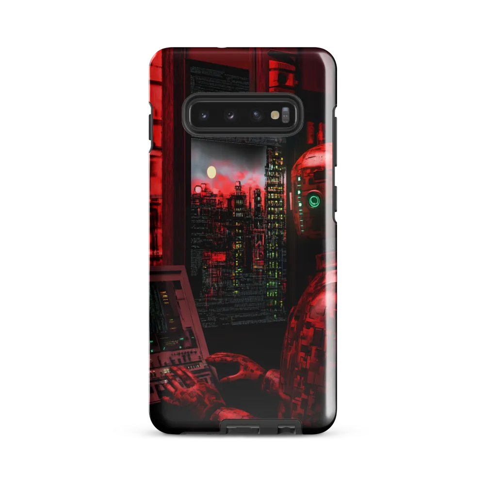 Urban Echoes of a Cybernetic Future | Phone Case |  S10 Plus | Tough Case | Glossy