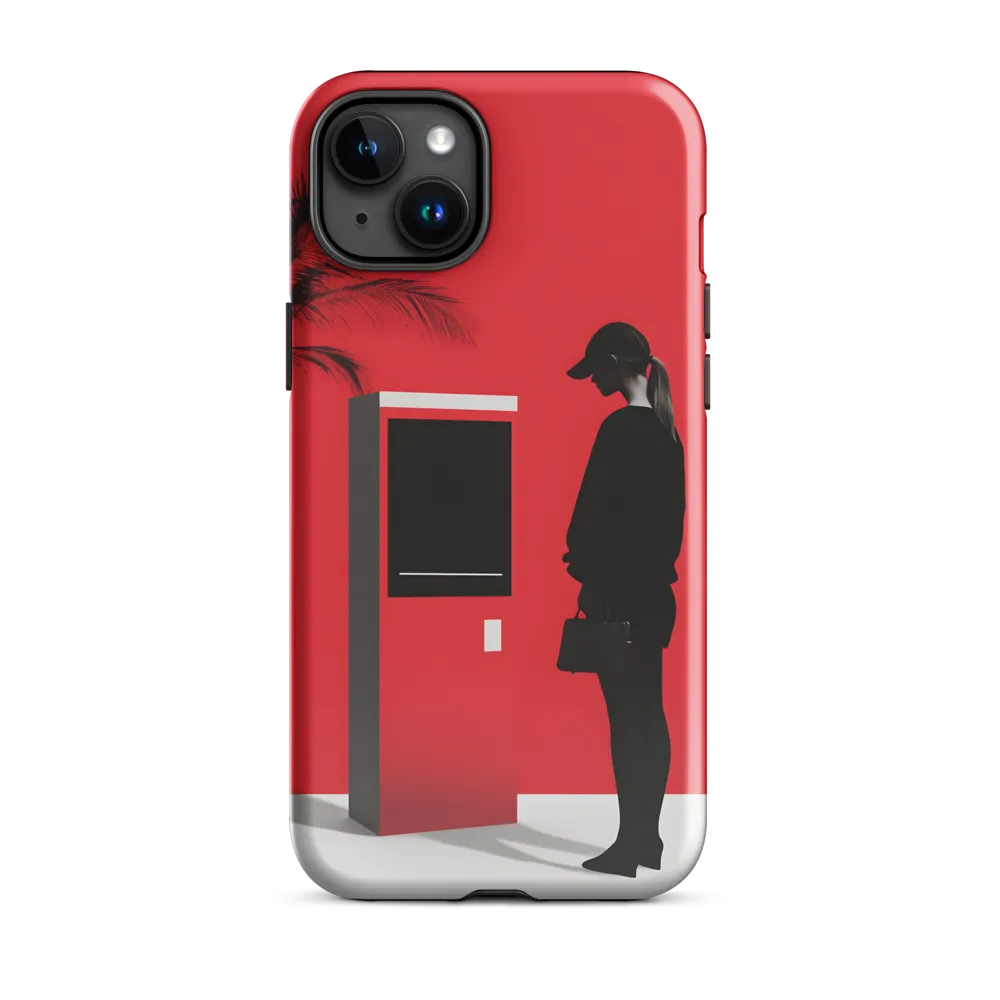 Contemplation in Red | Phone Case |  15 Plus | Tough Case | Glossy