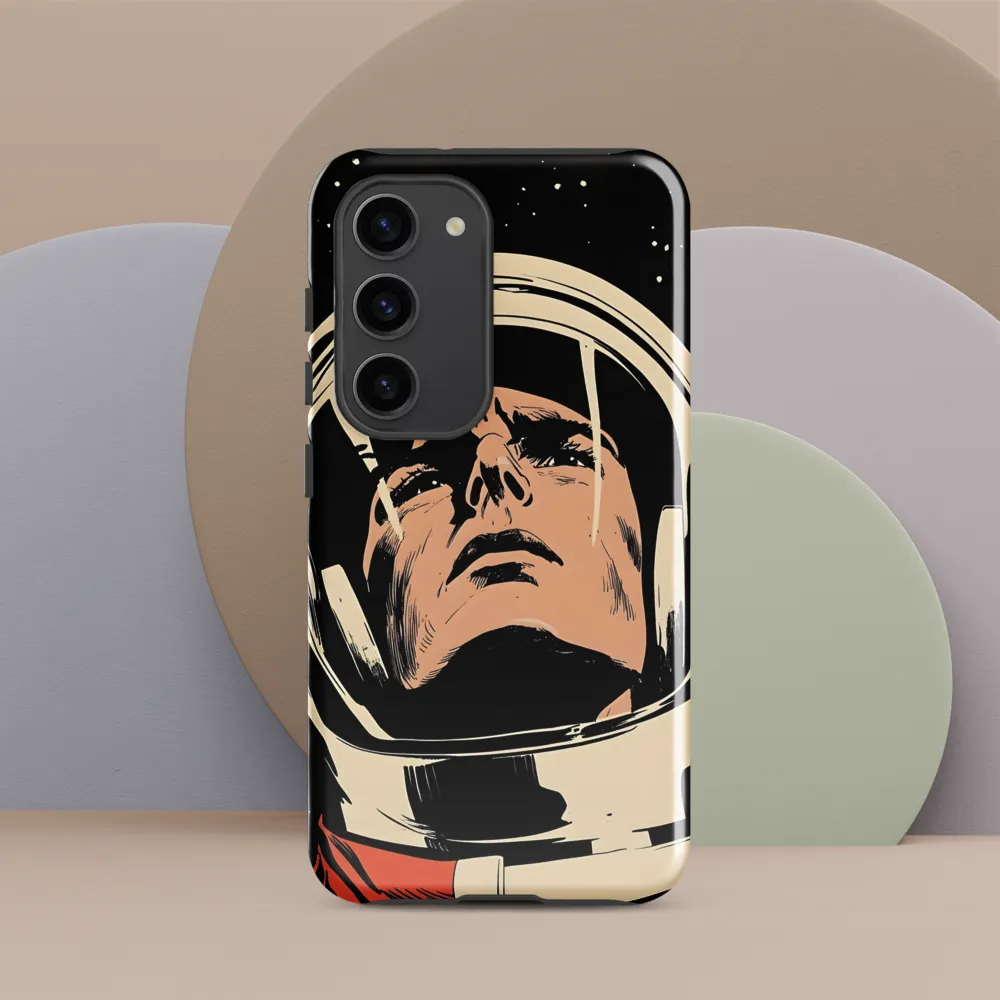 Gaze of the Astronaut | Phone Case |  S23 | Tough Case | Glossy
