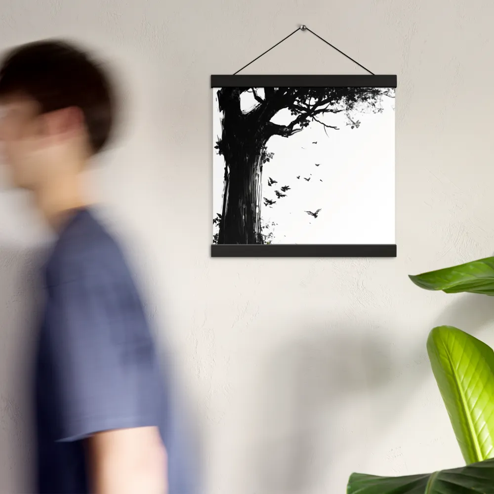 Whispers of Nature | Poster With Black Wood Hanger | 12″×12″
