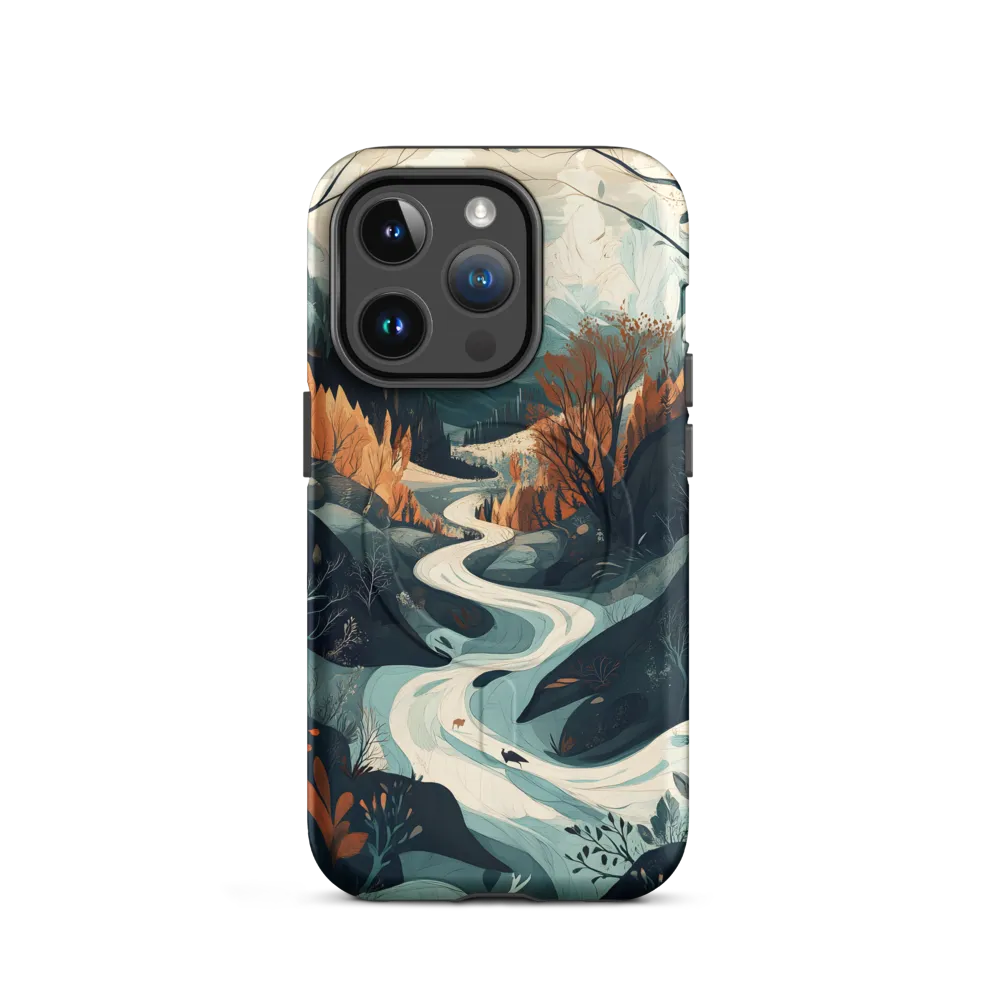 Winding Serenity: A Digital Landscape