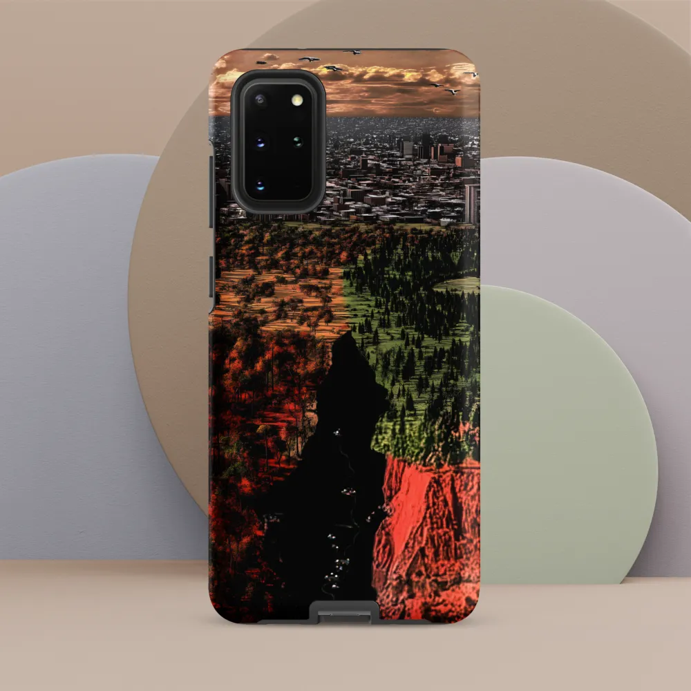 Harmony and Dissonance: A Landscape of Contrasts | Phone Case |  S20 Plus | Tough Case | Matte