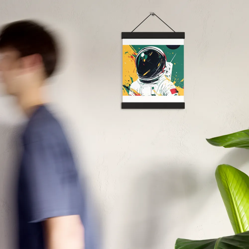 Galactic Explorer: A Modern Odyssey | Poster With Black Wood Hanger | 8″×10″