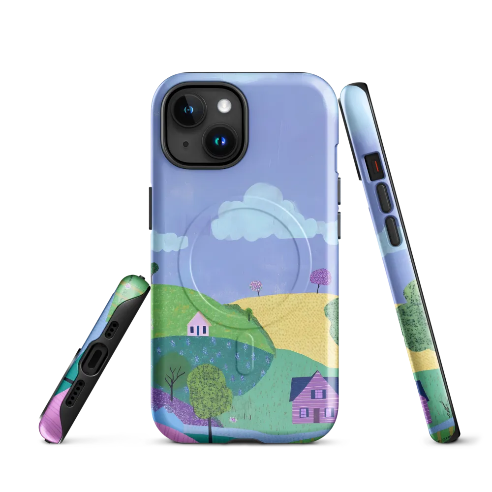 Whimsical Hills and Quaint Homes | Phone Case |  15 | MagSafe® Tough Case | Glossy