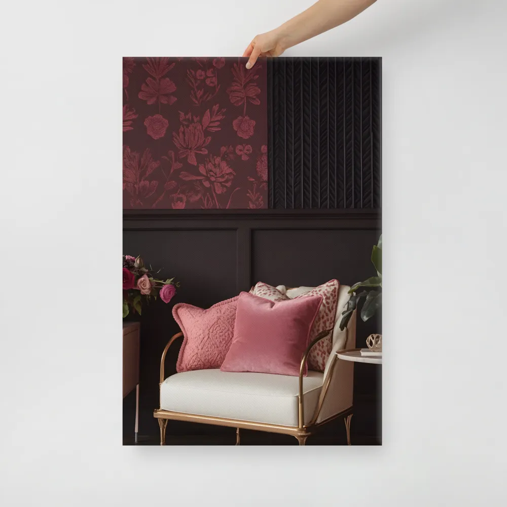 Elegance in Contrast: A Modern Interior Design | Canvas | 24″×36″