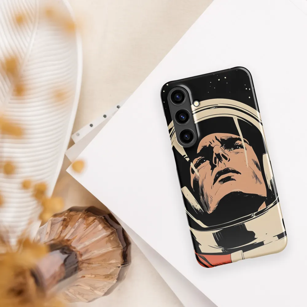 Gaze of the Astronaut | Phone Case |  S24 Plus | Snap Case | Glossy