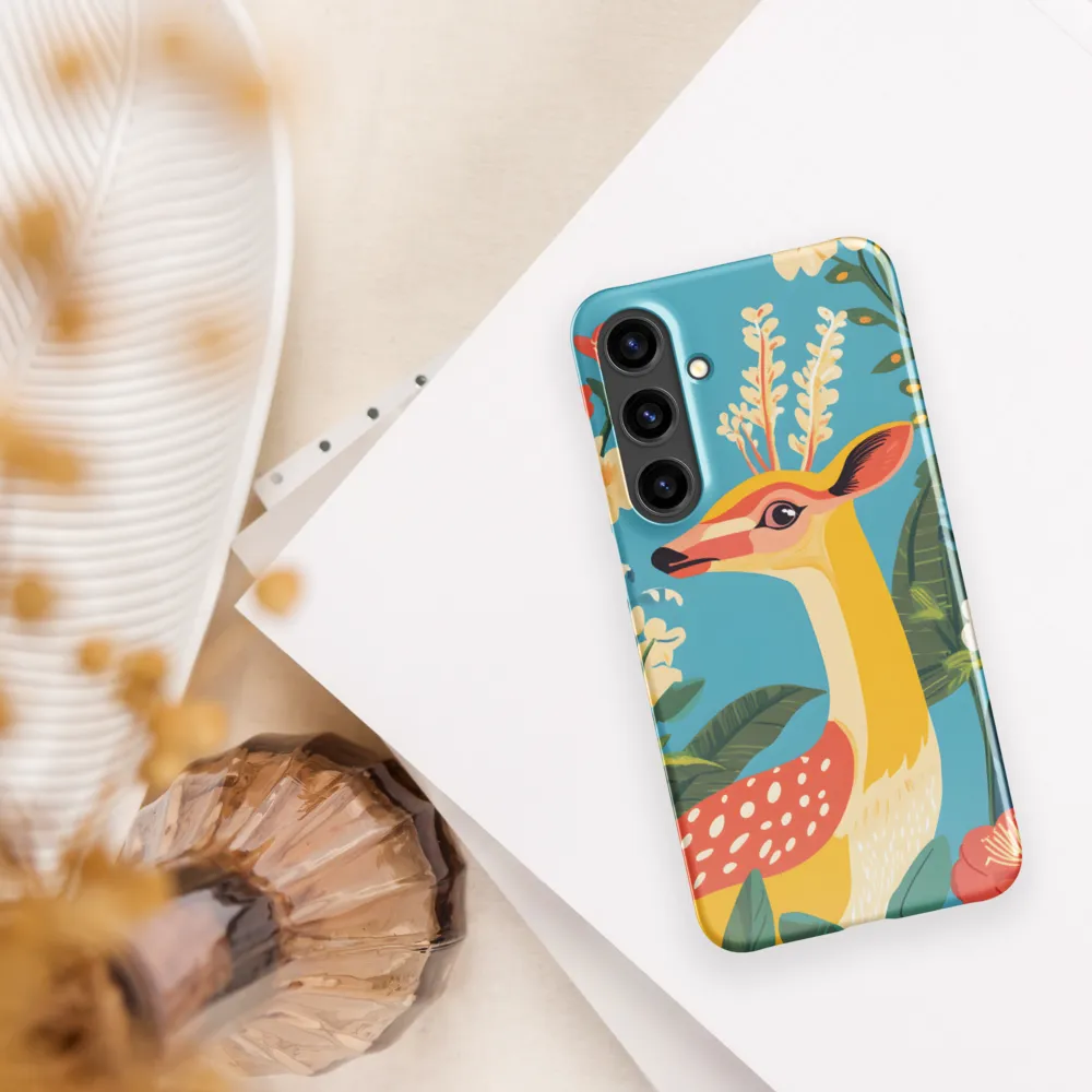 Serene Majesty: A Vibrant Deer Amidst Flora