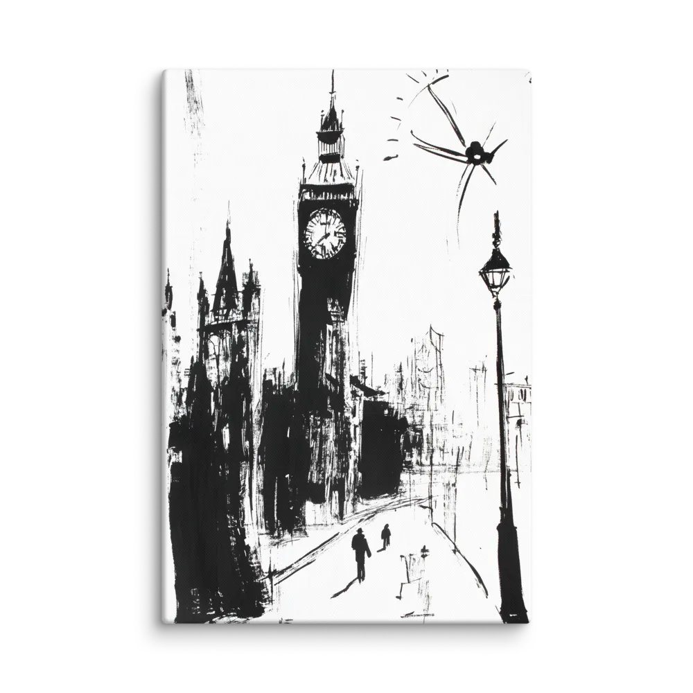 Clock Tower in Motion | Canvas | 32″×48″