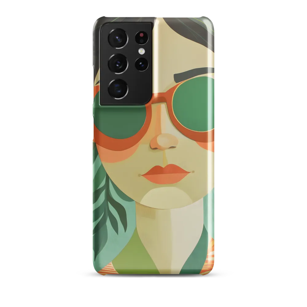 Bold Serenity: A Modern Portrait | Phone Case |  S21 Ultra | Snap Case | Glossy