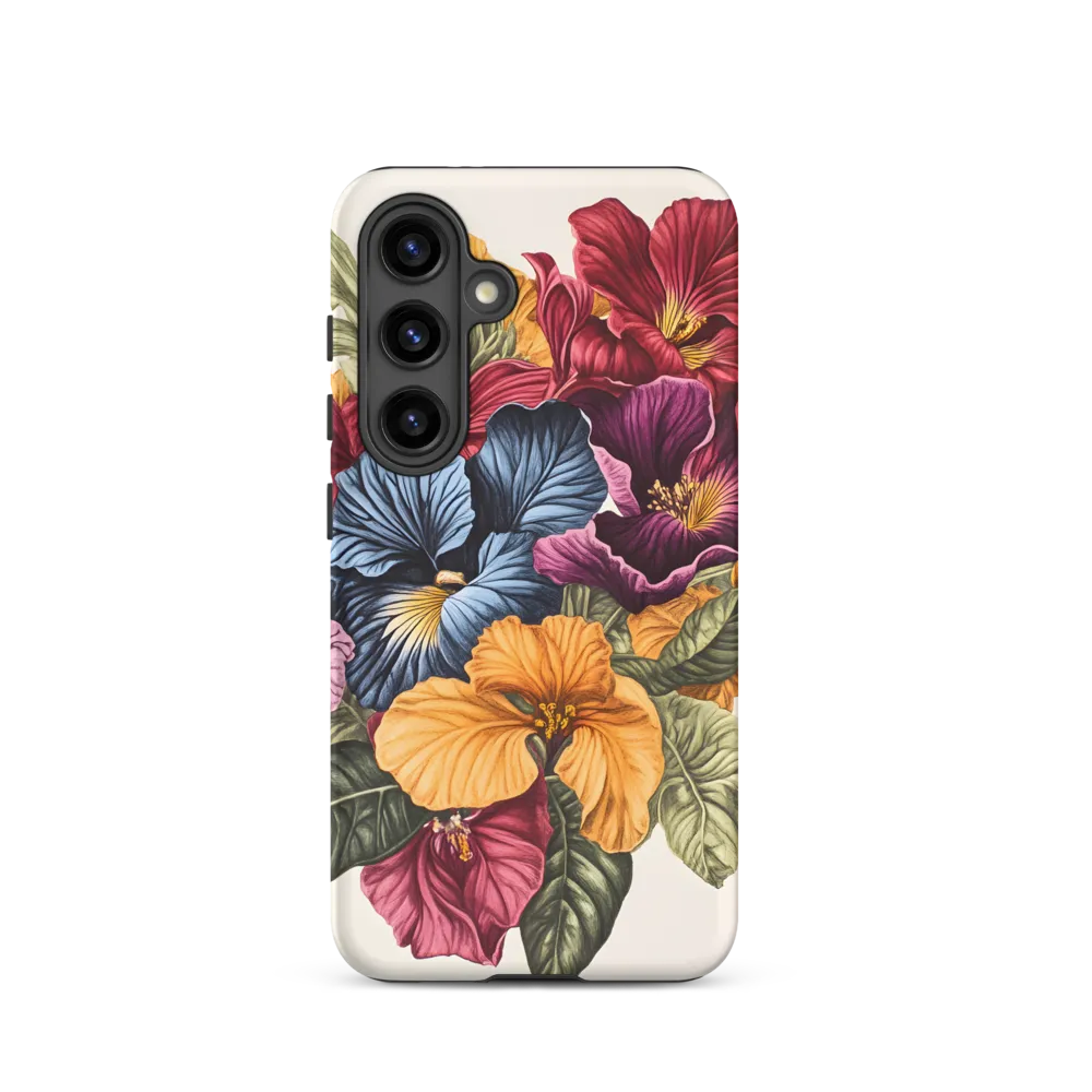 Floral Symphony in Color | Phone Case |  S24 | Tough Case | Matte