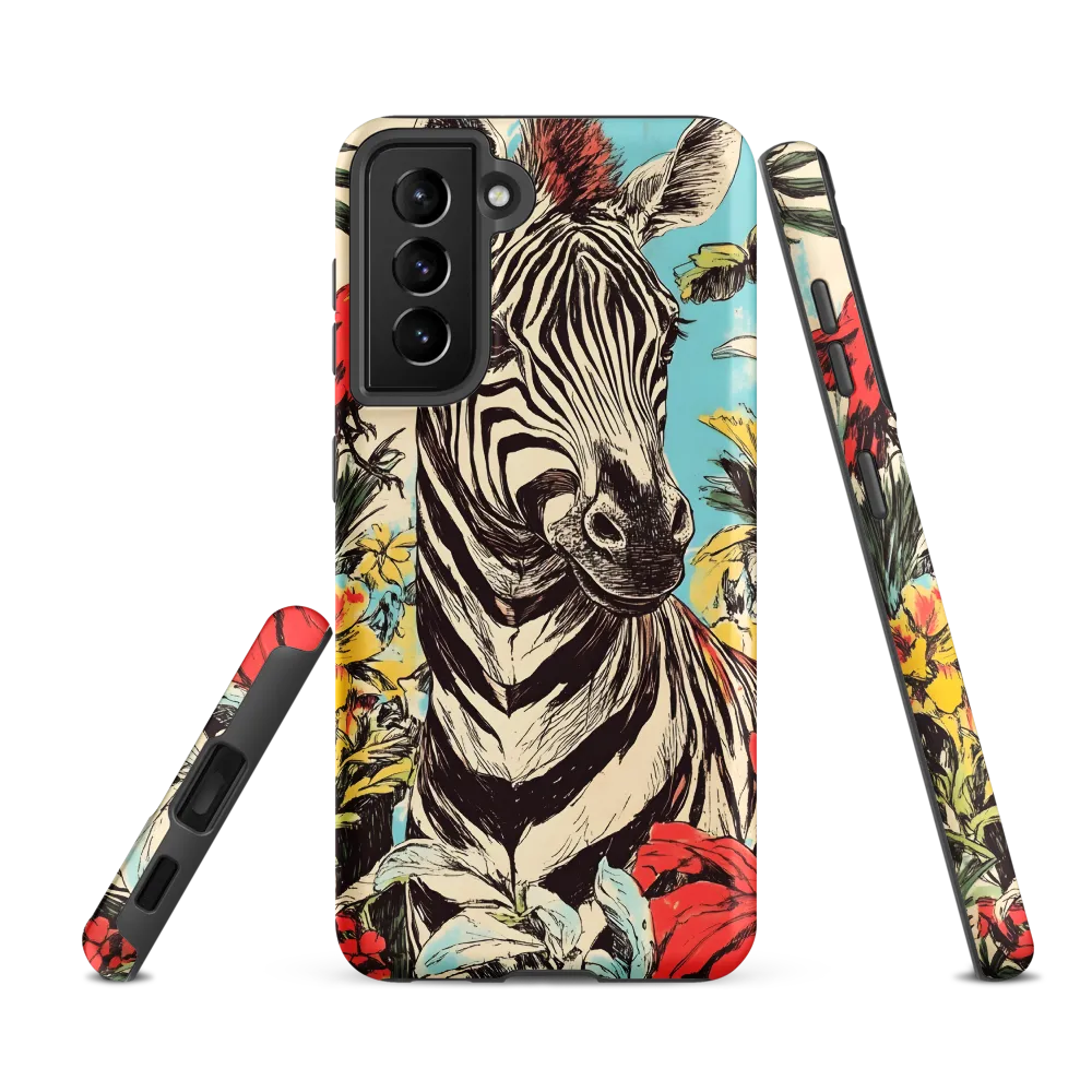 Zebra in Tropical Reverie