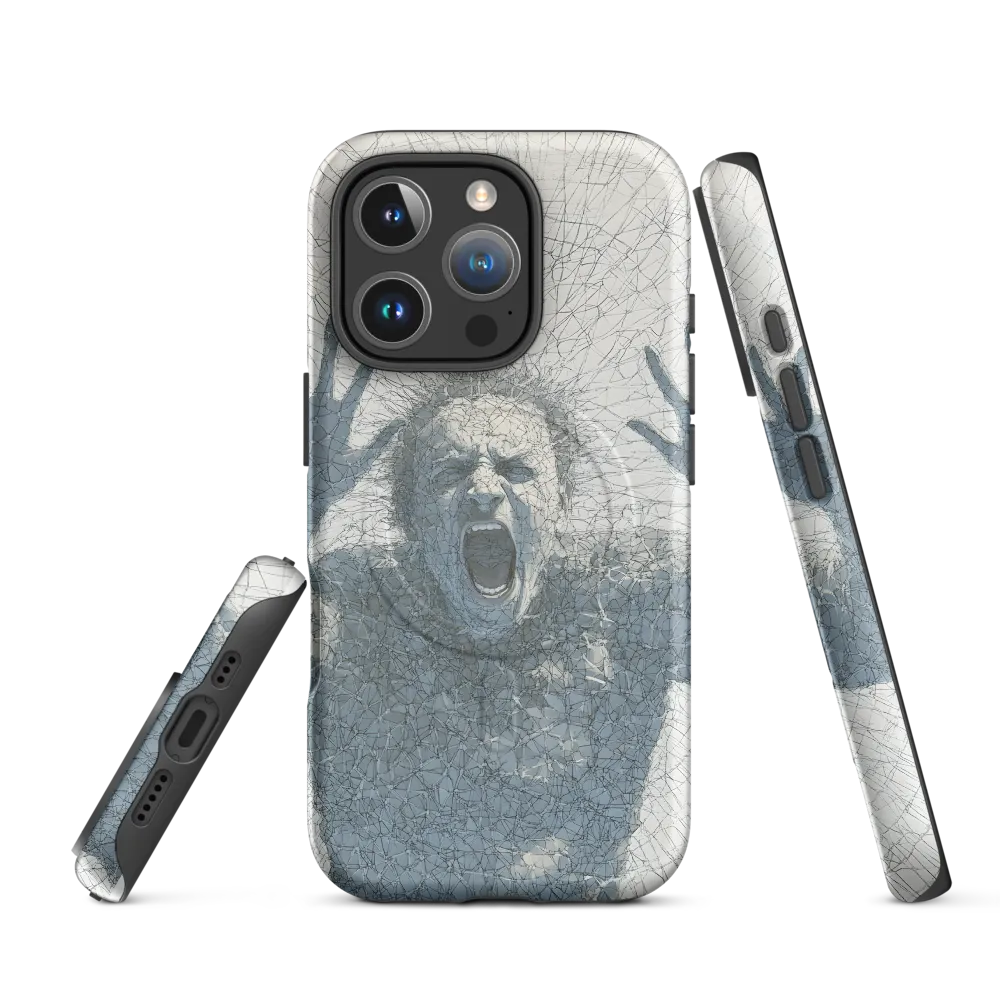 Breaking Free: An Expression of Anguish | Phone Case |  16 Pro | MagSafe® Tough Case | Matte