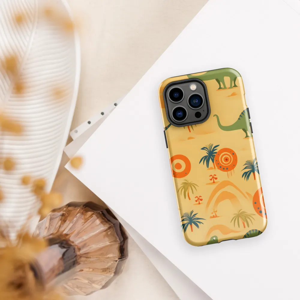 Prehistoric Playtime | Phone Case |  14 Pro Max | Tough Case | Glossy