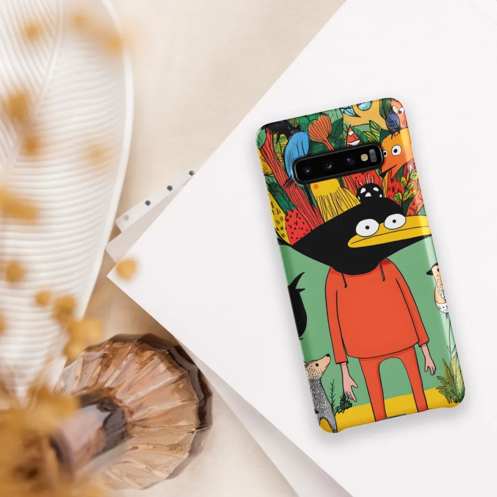 Whimsical Encounter in a Colorful Jungle