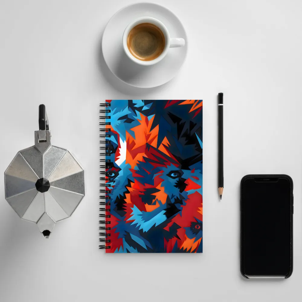 Vivid Aura of the Wolf | Spiral Notebook