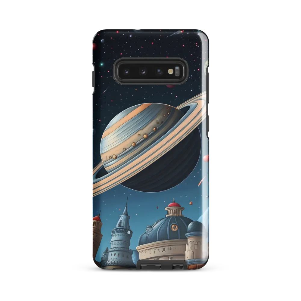 Celestial Cityscape: Wonders of the Cosmos | Phone Case |  S10 Plus | Tough Case | Glossy