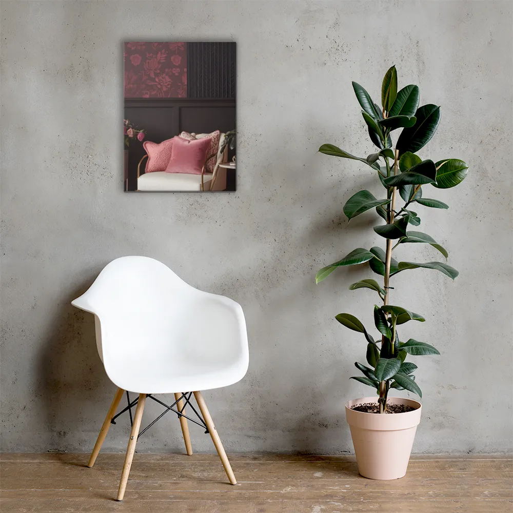 Elegance in Contrast: A Modern Interior Design | Canvas | 18″×24″