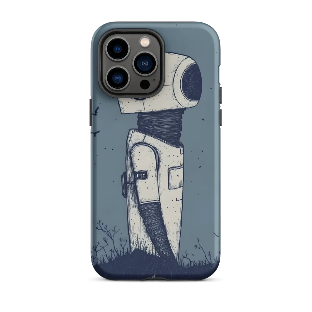 Contemplative Robot in a Barren Landscape
