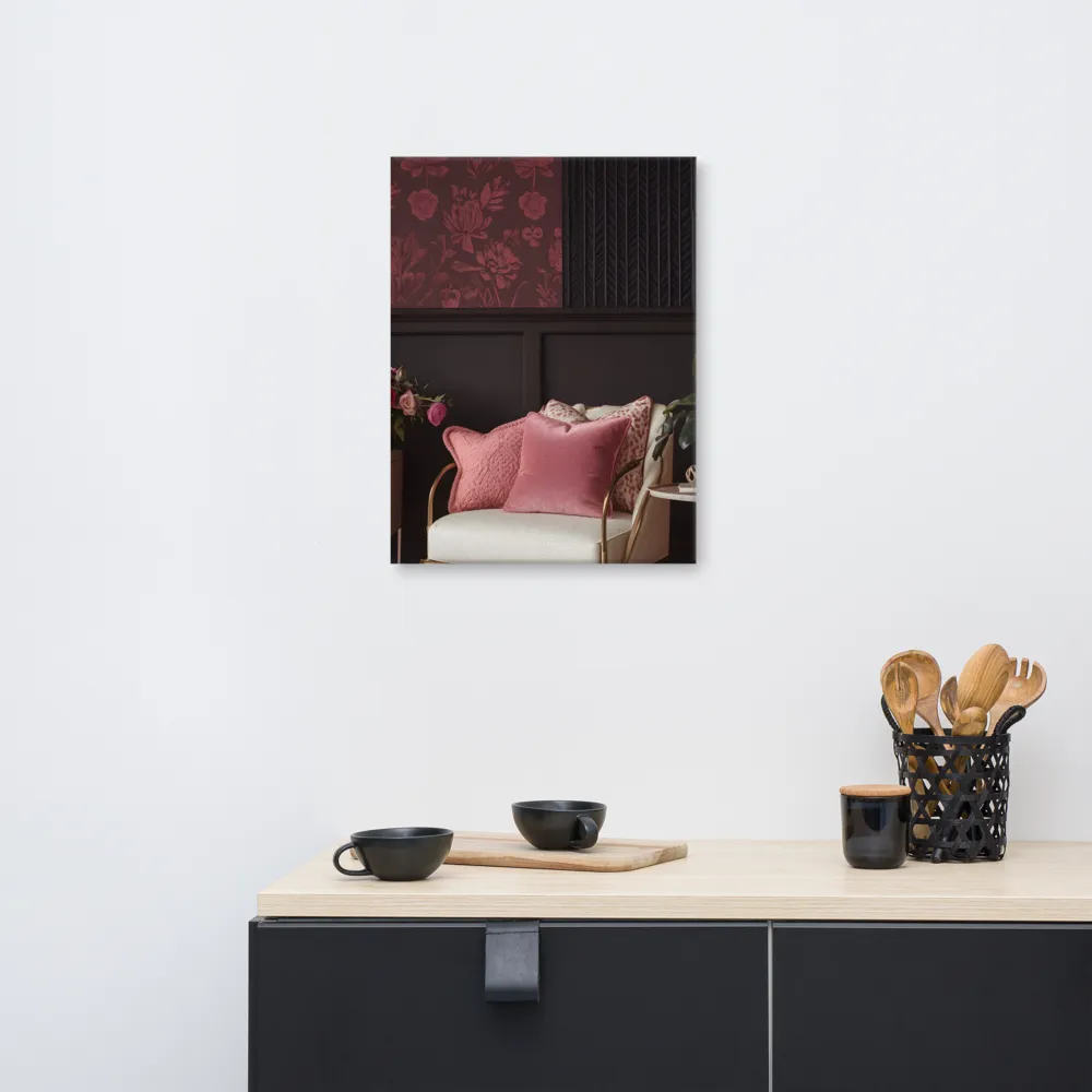 Elegance in Contrast: A Modern Interior Design | Canvas | 18″×24″