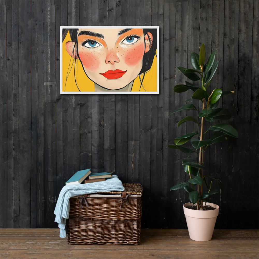Joyful Radiance | Canvas with White Frame | 20″×30″
