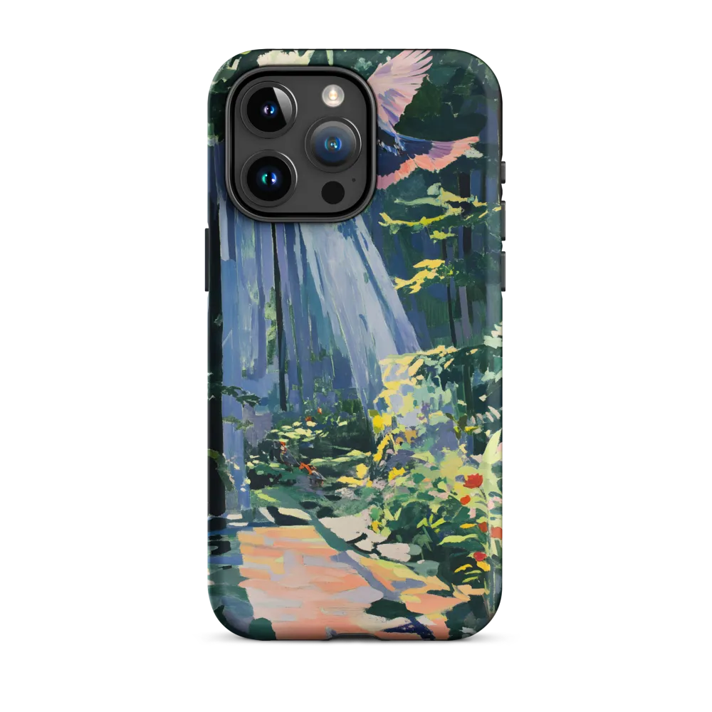 Flight of Light: A Serene Forest | Phone Case |  15 Pro Max | Tough Case | Matte
