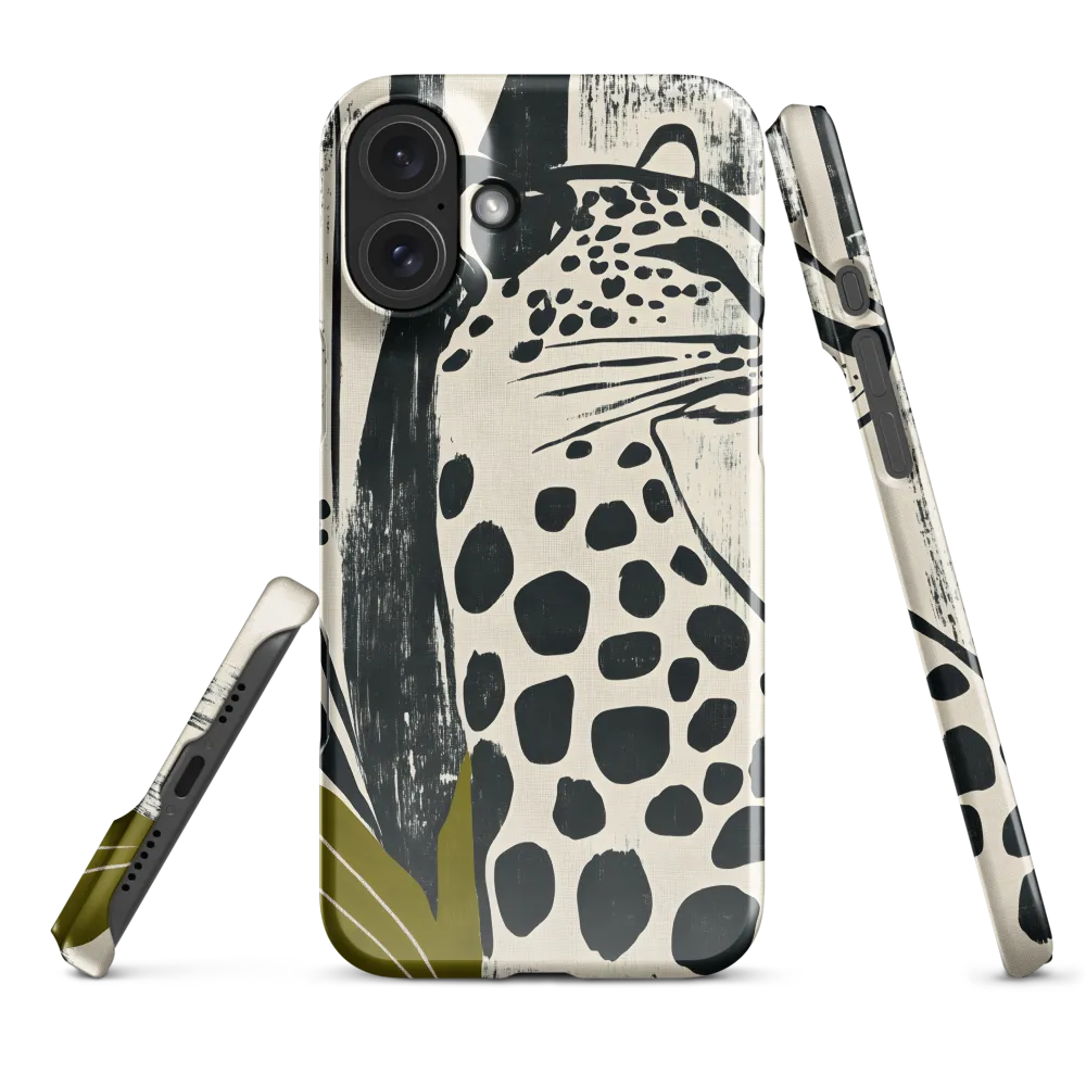 Leopard in Silhouette: A Modern Appeal | Phone Case |  16 Plus | Snap Case | Glossy